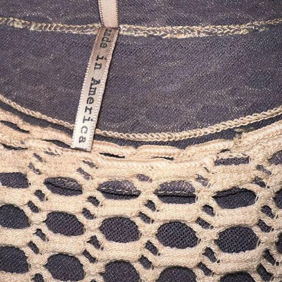 Pete Collection Crochet Short Sleeve Tie-dye Shark Bite Hi-lo Tunic Women’s XS - Picture 14 of 14